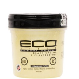 Eco Style Black Castor & Flaxseed Oil Gel 32 oz