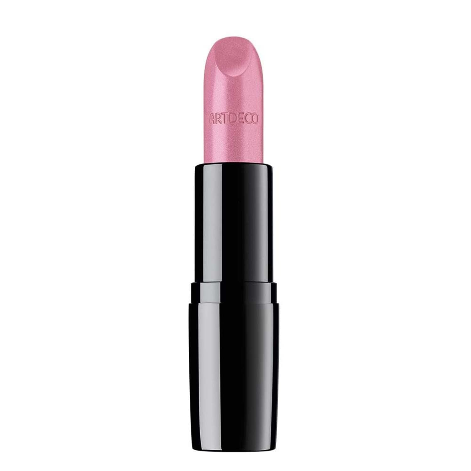 ARTDECO Perfect Color Lipstick - Frosted Rose - Glide-On Lipstick with Rich Color & Plumping Effect - Creamy, Pearly Finish - Hyaluronic Acid - Long Lasting - Lip Plumper - Lip Care - Makeup - 0.14 Oz