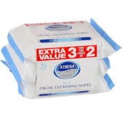 Athena Beaute Facial Cleansing Wipes for All Skin Types – 3X25 Wipes