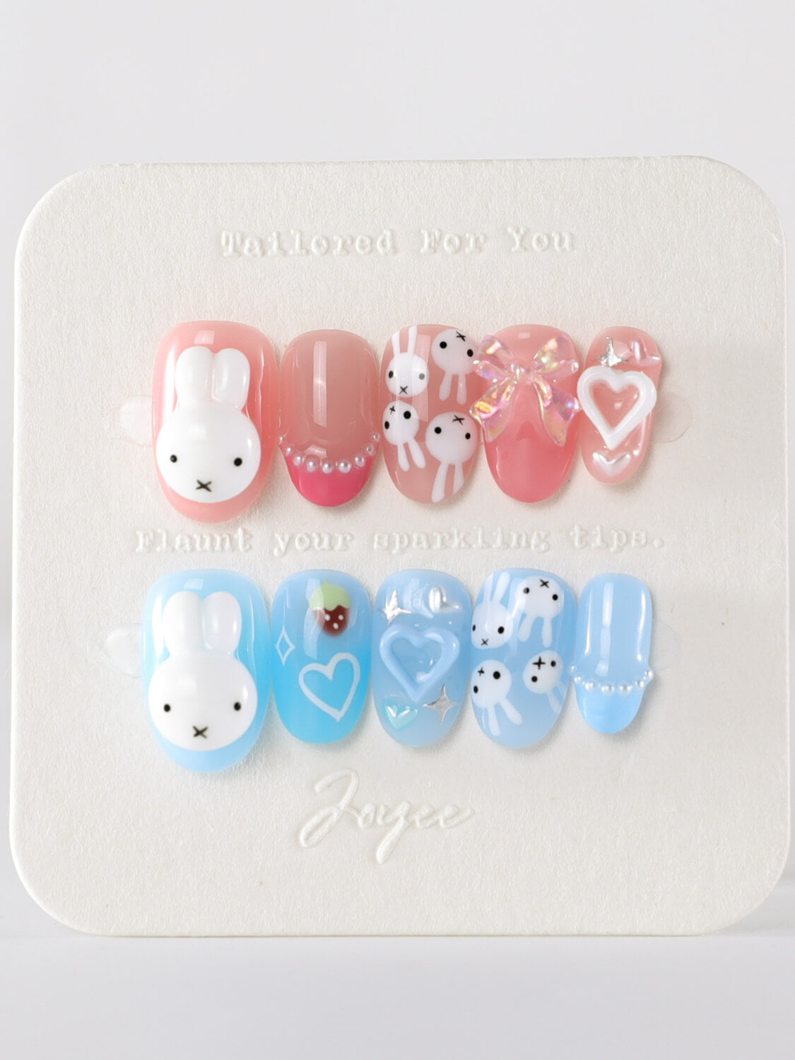 Handmade- MIFFY XOXO Press On Nail Set