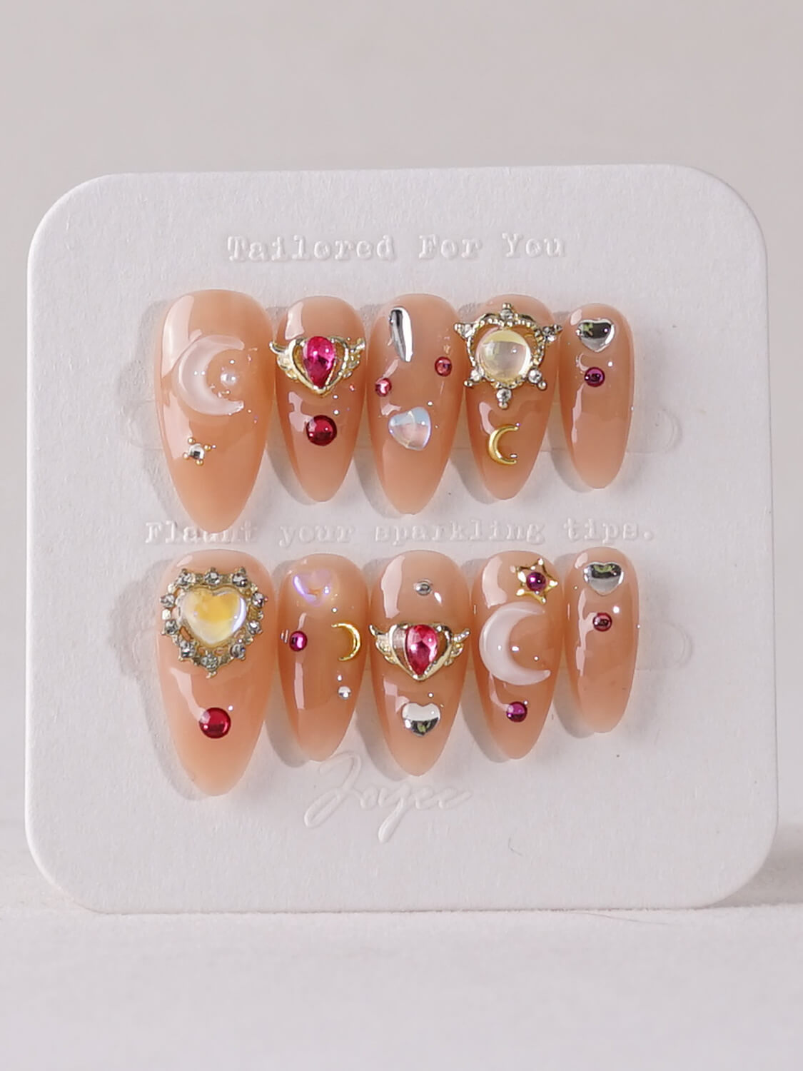 Handmade- Sailor Swag Press On Nail Set