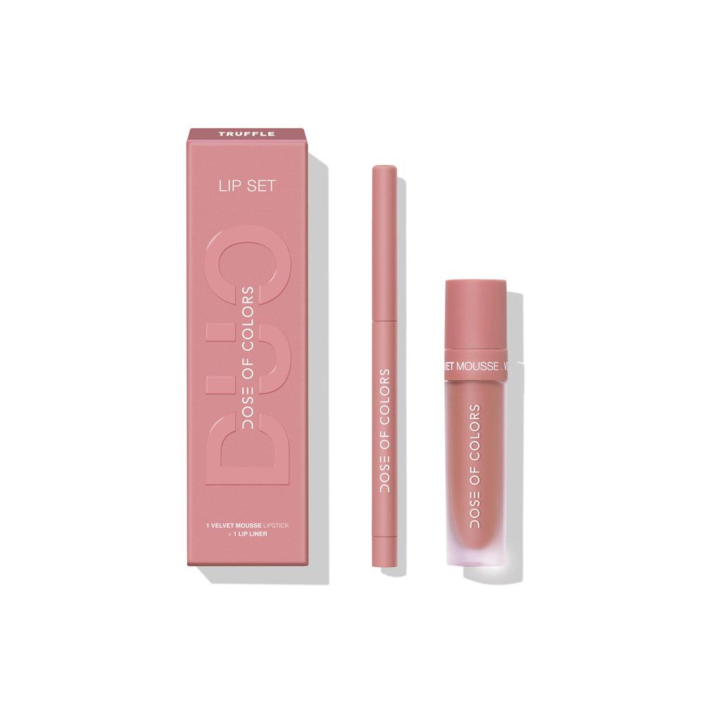 Dose of Colors Lip Set Duo Lipstick Truffle (Pink Brown)