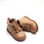 Consciously Baby Leather Combat Boot | Color 'Sand'