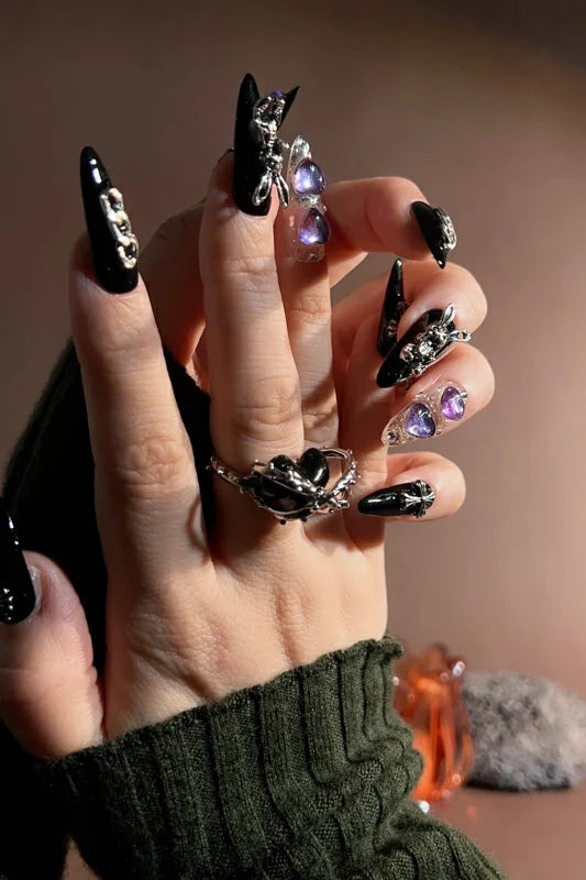 Handmade- Joyee Wicked Bunny Nails Press On Nail Set