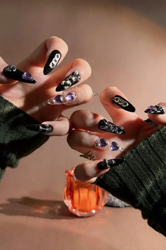 Handmade- Joyee Wicked Bunny Nails Press On Nail Set