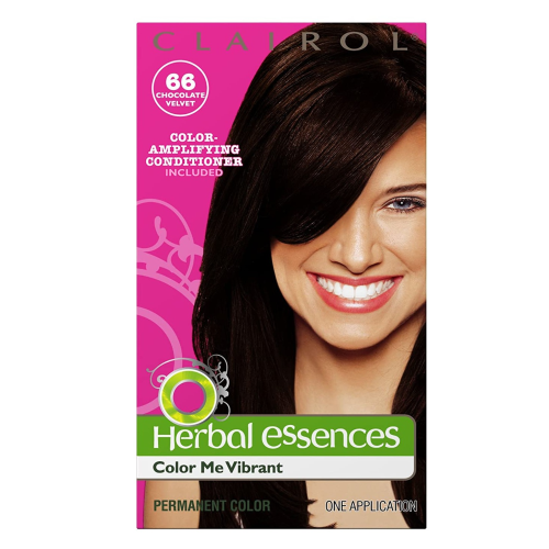 CLAIROL HERBAL ESSENCES PERMANENT HAIR COLOR - 66 CHOCOLATE VELVET