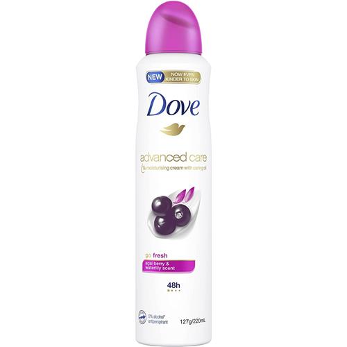 Dove Advanced Care 0% Alcohol Antiperspirant Spray 220ml