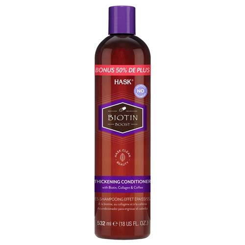 Hask Biotin Boost Thickening Conditioner with Biotin, Collagen and Coffee - Bonus Size 18oz