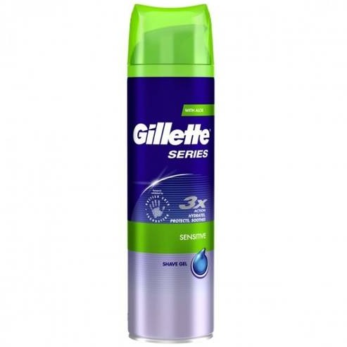 Gillette Series Soothing Shave Gel with Aloe Vera, 200ml