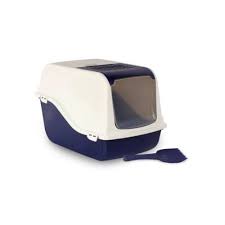 Bergamo - Litter Pan  Ariel W/ Cover Blue