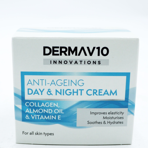 Derma V10 Innovations Anti Ageing Day & Night Cream 50ml