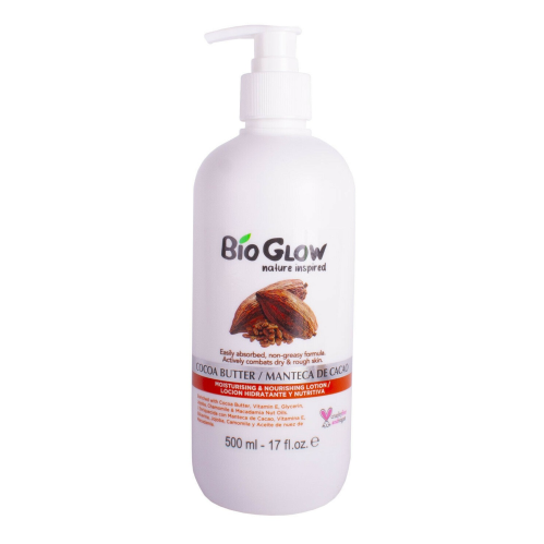 BIO GLOW COCOA BUTTER MOISTURISING & NOURISHING LOTION 500ML /17OZ