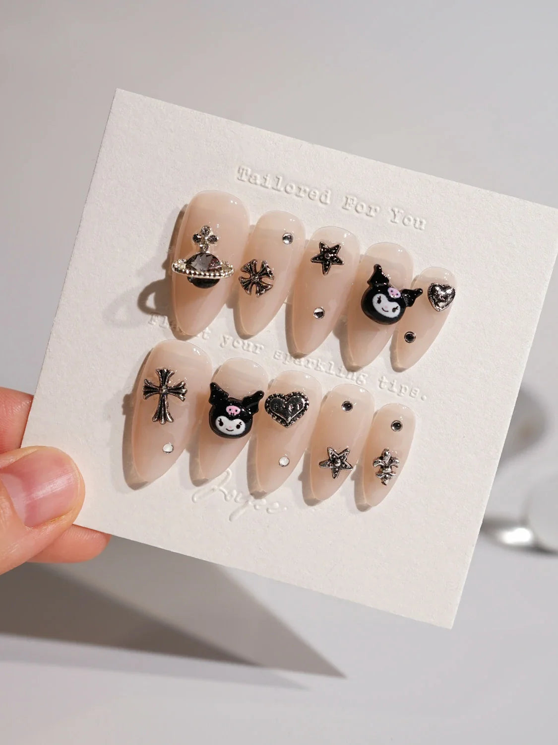 Handmade- Kuromi Pop Press on nails Press On Nail Set