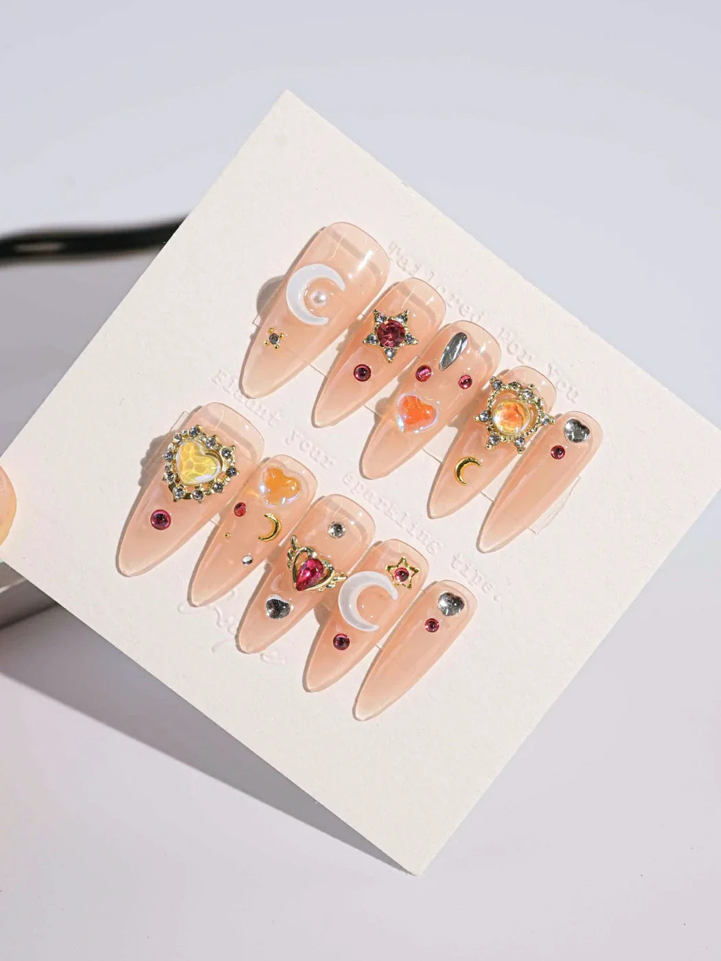 Handmade- Sailor Swag Press On Nail Set