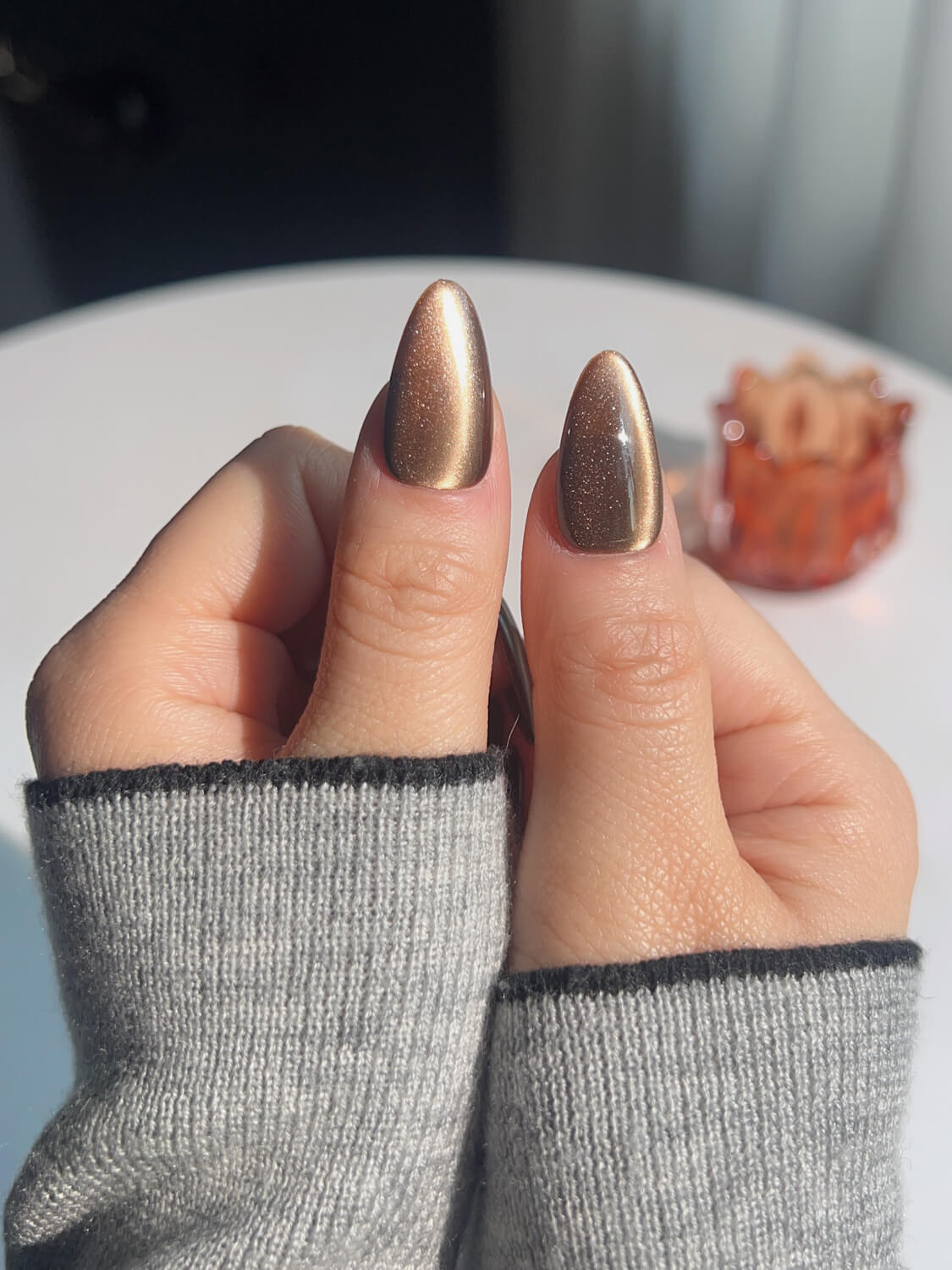 Handmade- Arabica Cat-eye Press On Nail Set