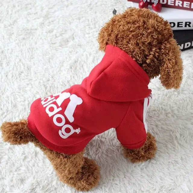 Dog Hoodies Red 2XL 4.5-6.5kg