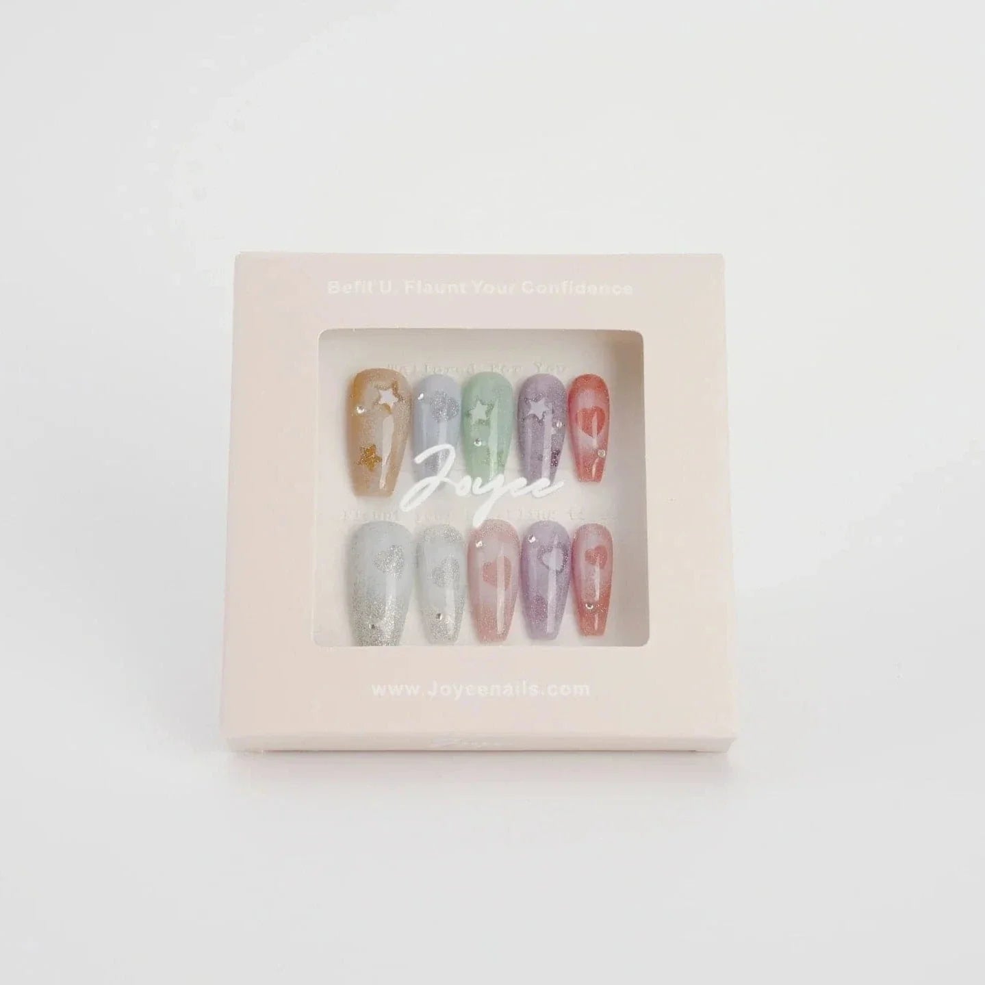 Handmade- Rainbow Rhapsody Press On Nail Set